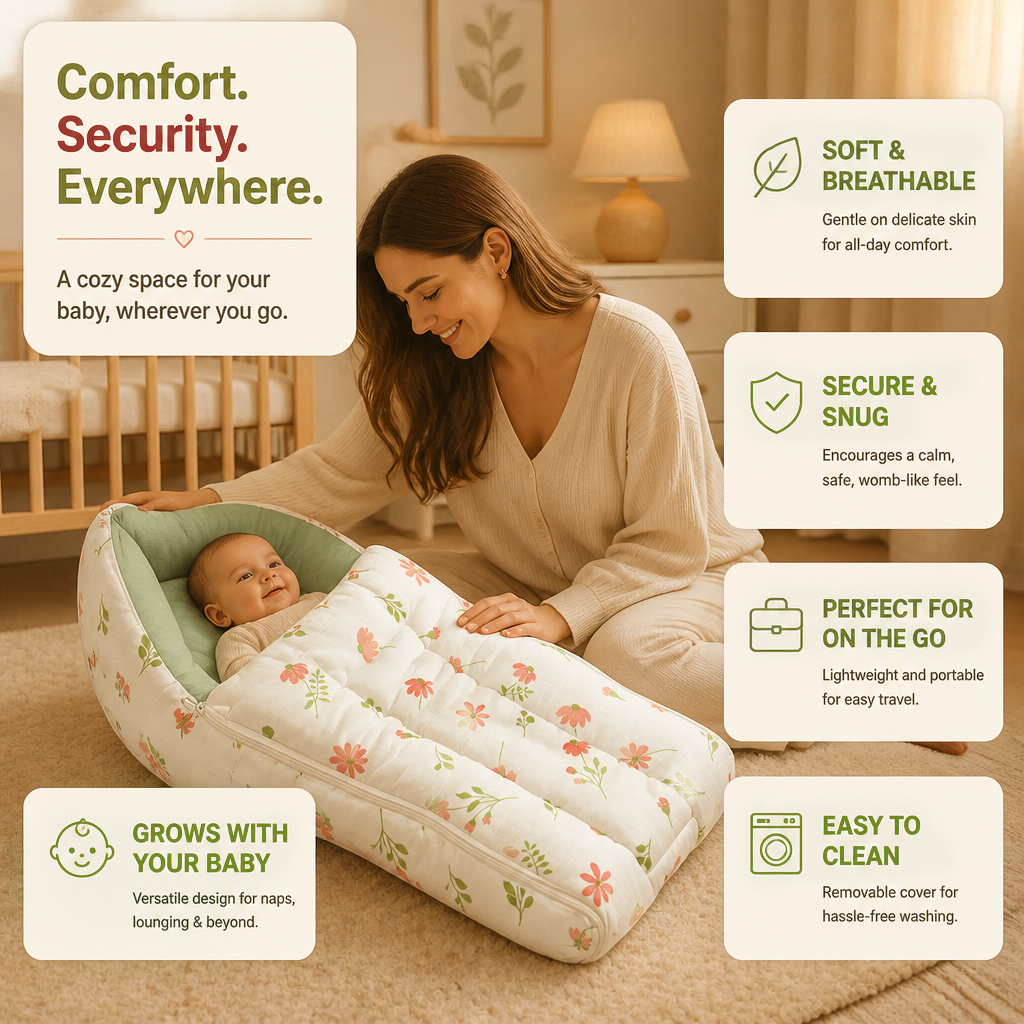 Snuglet | Muslin Baby Carry Nest