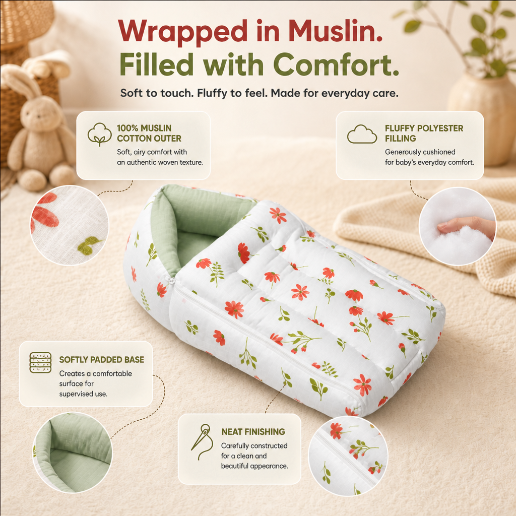 Snuglet | Muslin Baby Carry Nest