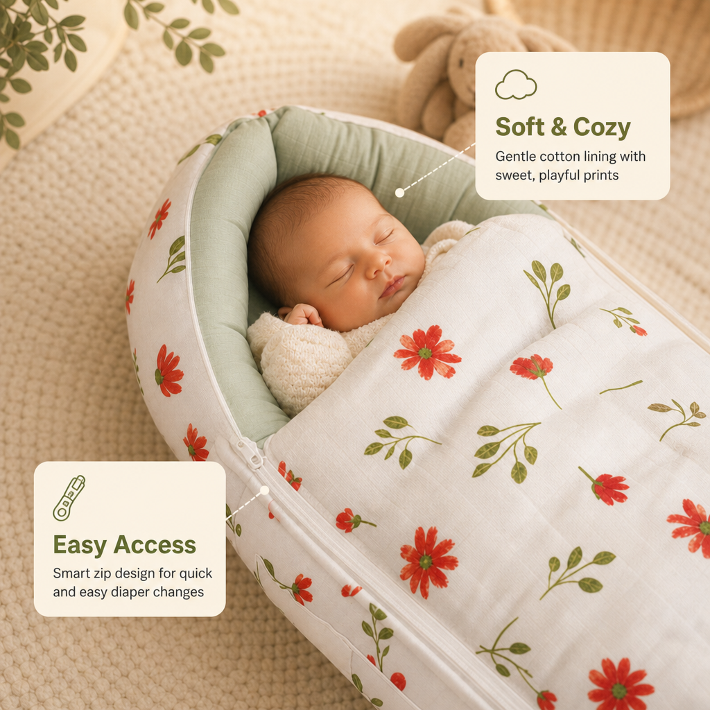 Snuglet | Muslin Baby Carry Nest