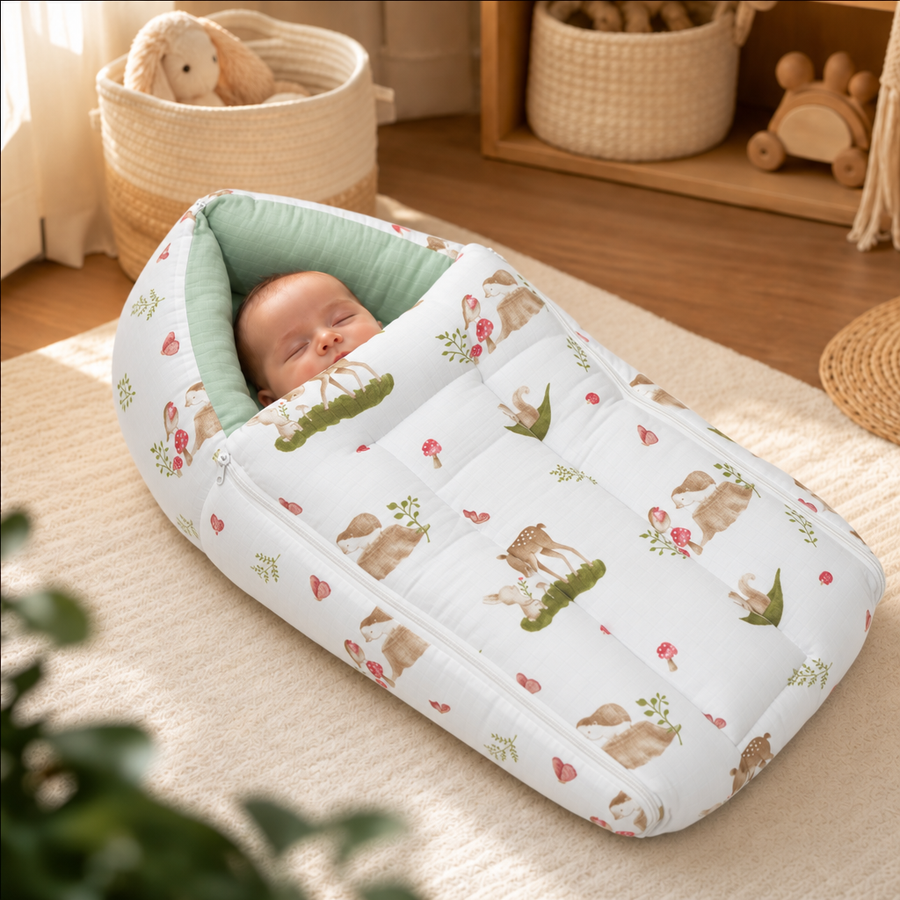 Cocoon | Muslin Baby Carry Nest