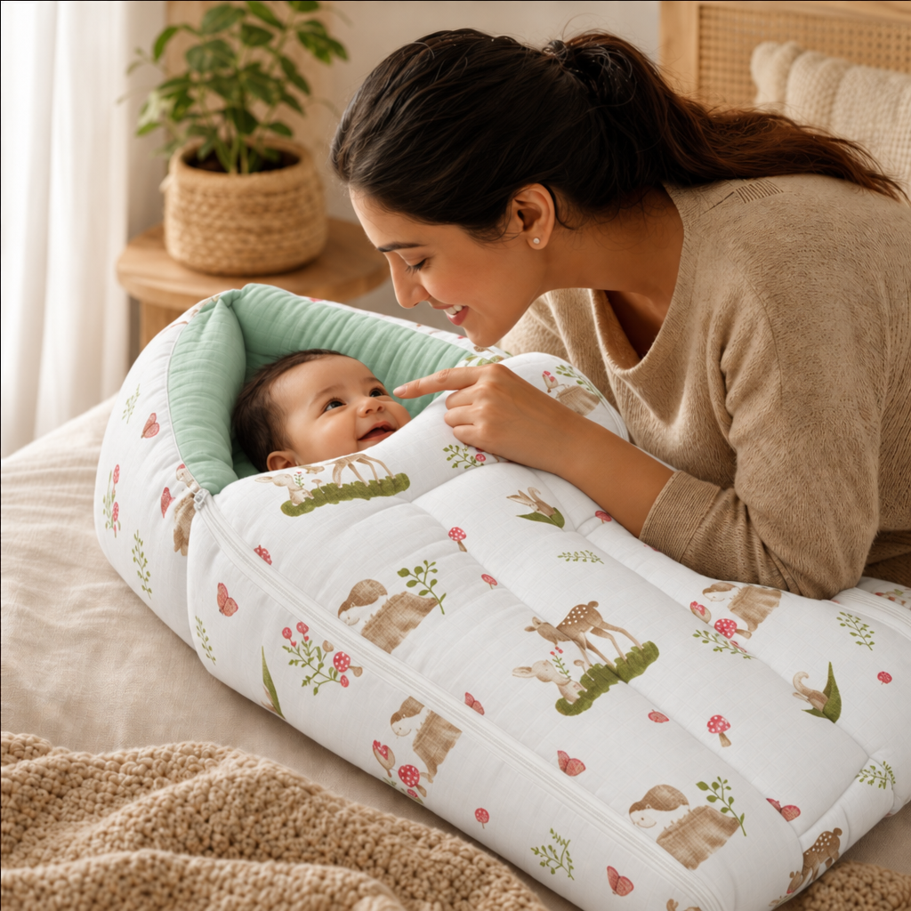 Cocoon | Muslin Baby Carry Nest