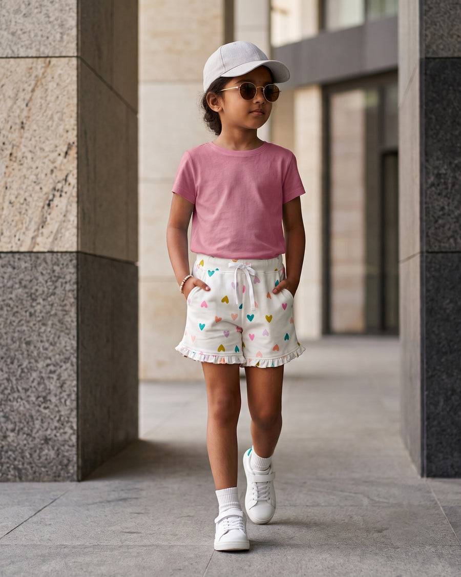 Lovey | Girls Loopknit Shorts