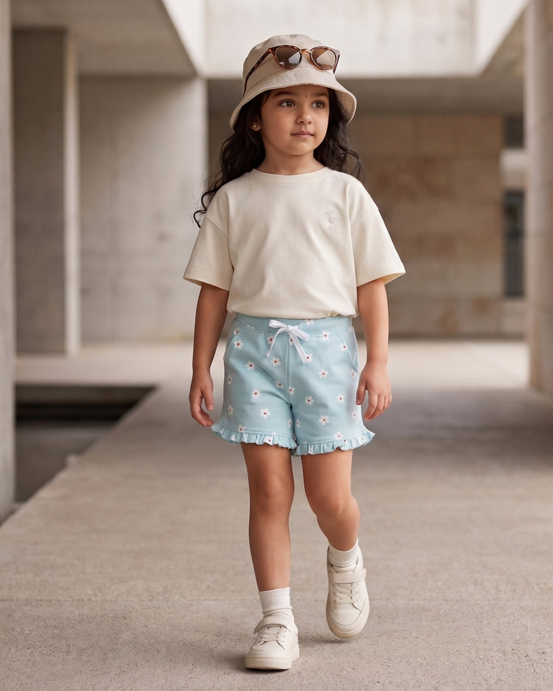 Daisy | Girls Loopknit Shorts
