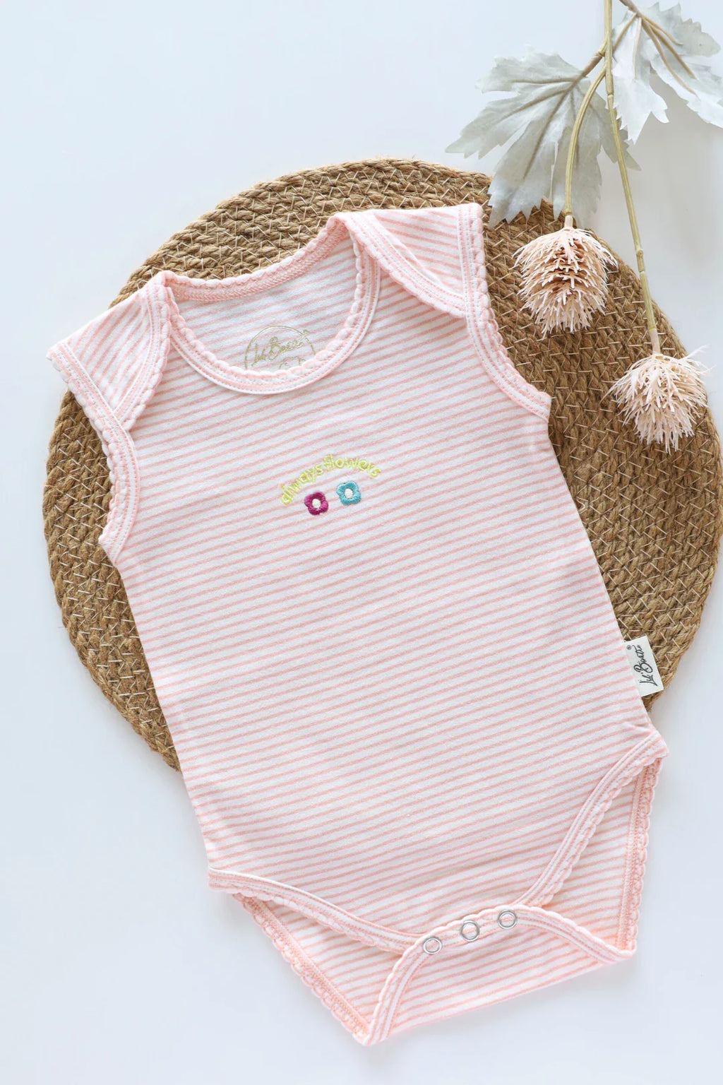 Almond Blossom-Digital Baby Romper