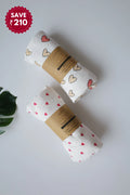 Amora-Muslin Baby Swaddle-Pack of 2