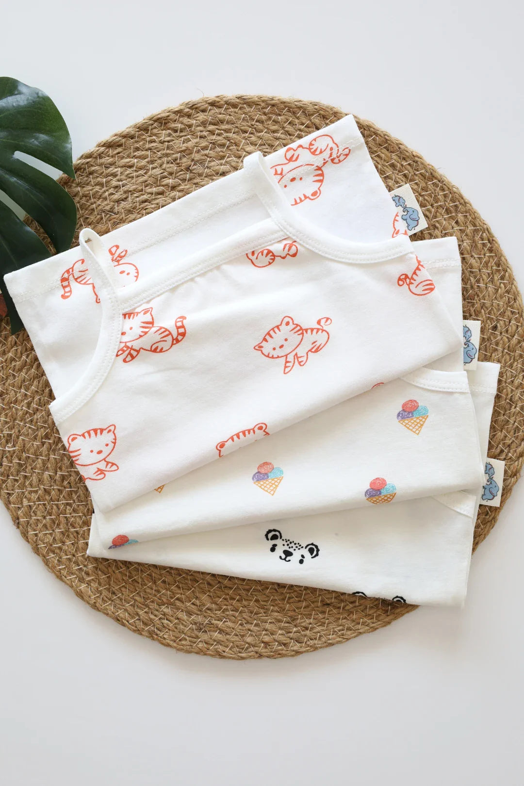 Pack of-3 Baby Sleeveless Top-C-27