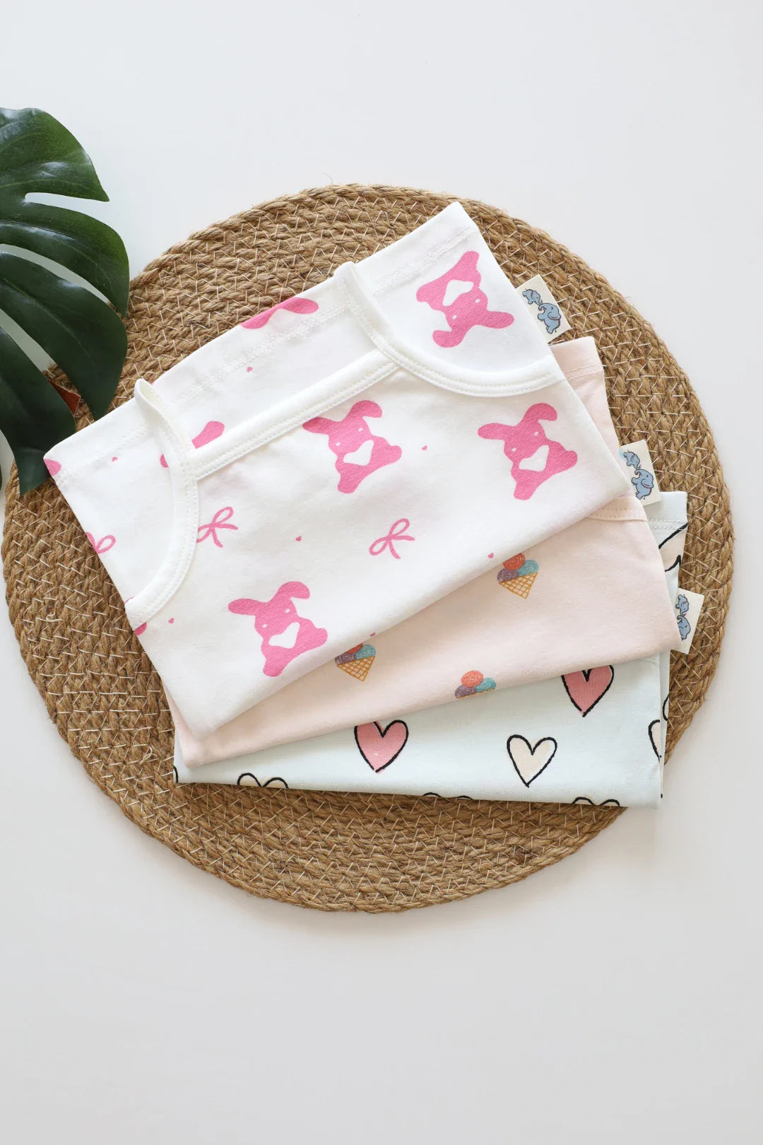 Pack of-3 Baby Sleeveless Top-C-28