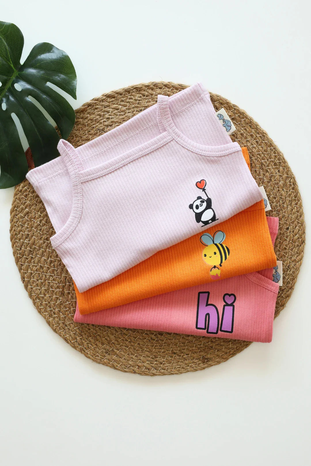Pack of-3 Baby Sleeveless Top-C-29