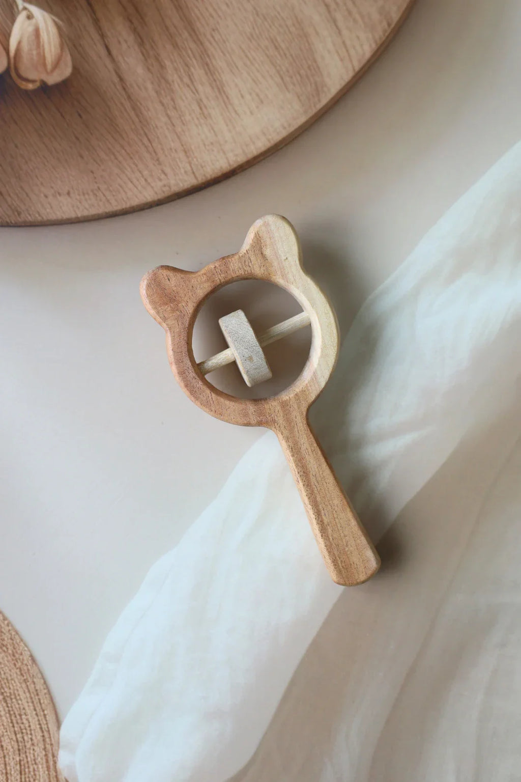 Bear-Wooden Baby Rattle