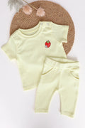 Berry Bloom-Pointelle T-Shirt and Pant
