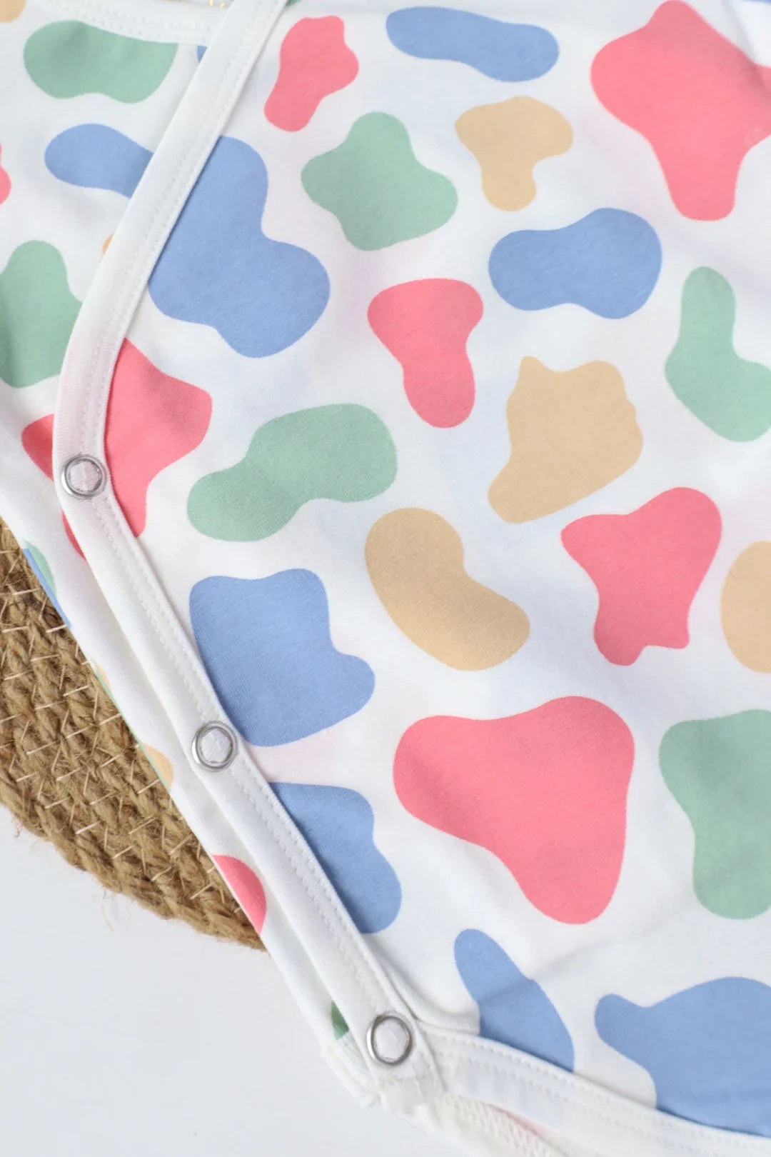 Blue Mirage-Kimono Baby Romper