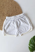 Blue Stripes-Newborn Shorts