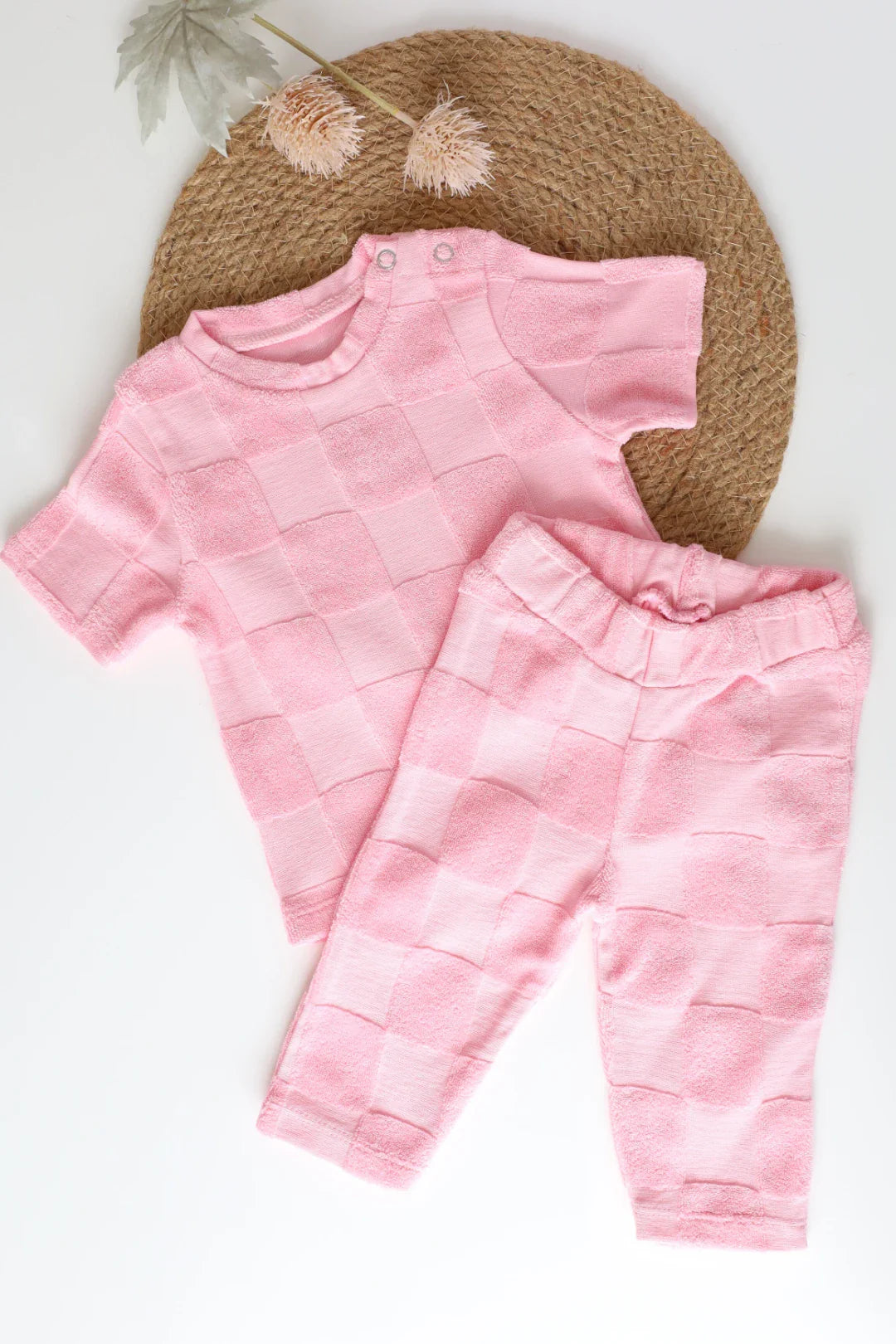 Blush Sprinkle-Terry Kids T-Shirt and Pant