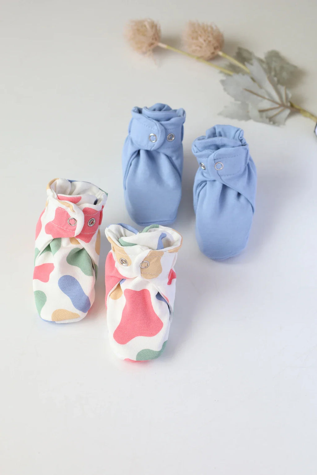 Camo Fluff-Baby Booties Pack of 2