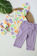 Camo Fluff-Kids T-Shirt and Pant Set