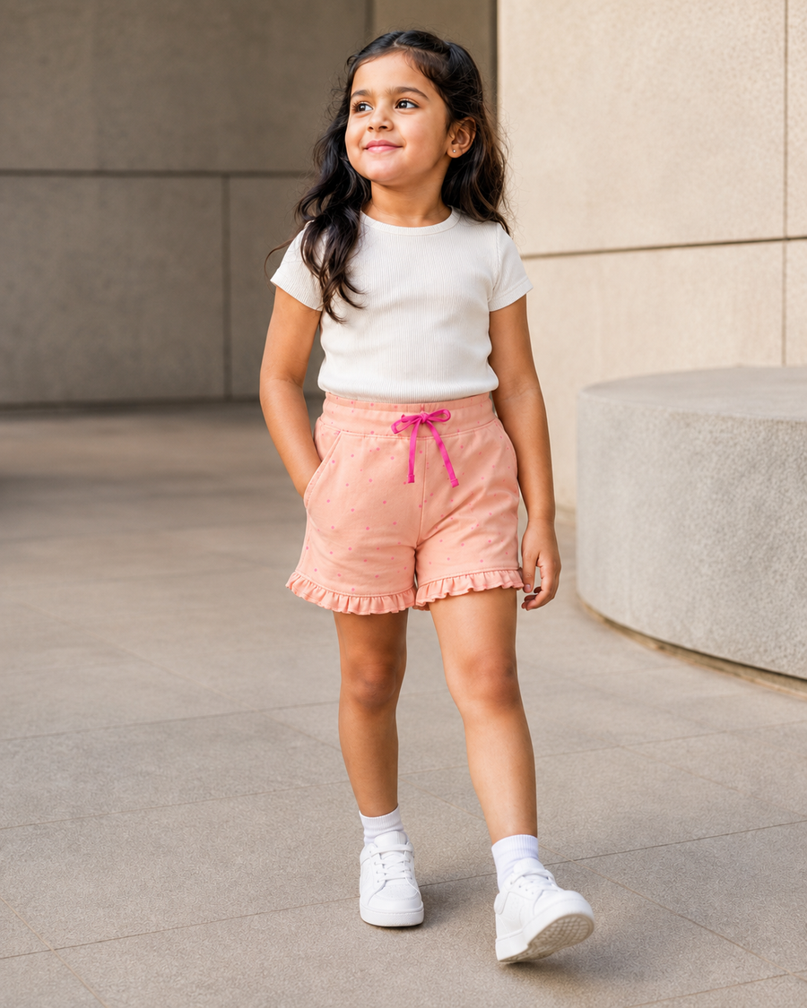 Dotty | Girls Loopknit Shorts