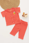 Cheery Buzz-RibKnit-Unisex Baby Top and Pant Set