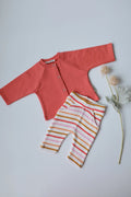 Chromatic-Kids and Baby Co-Ord Set-Front Button-0-3 Months