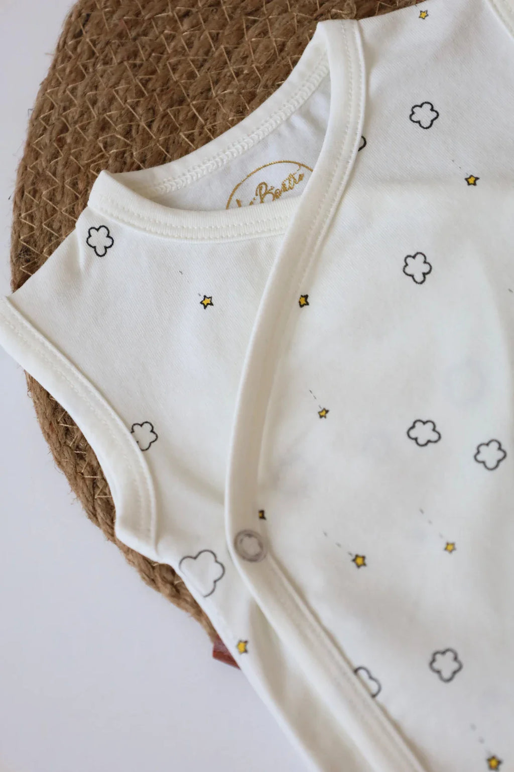Cloudy Cub-Kimono-Baby-Romper