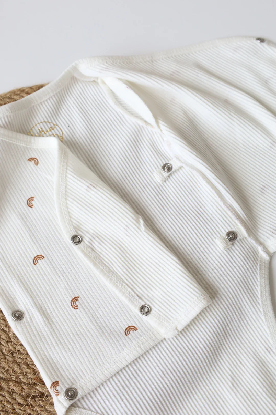 Cocoa Arc-Kimono Baby Romper