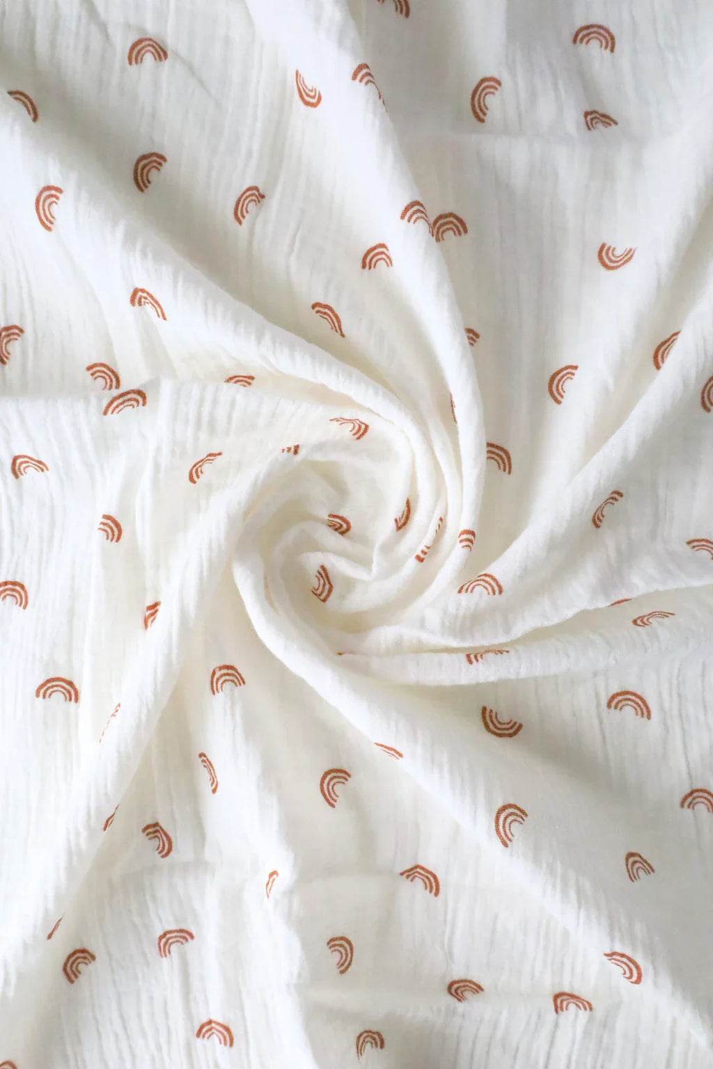 Cocoa Arcs-Muslin Baby Swaddle