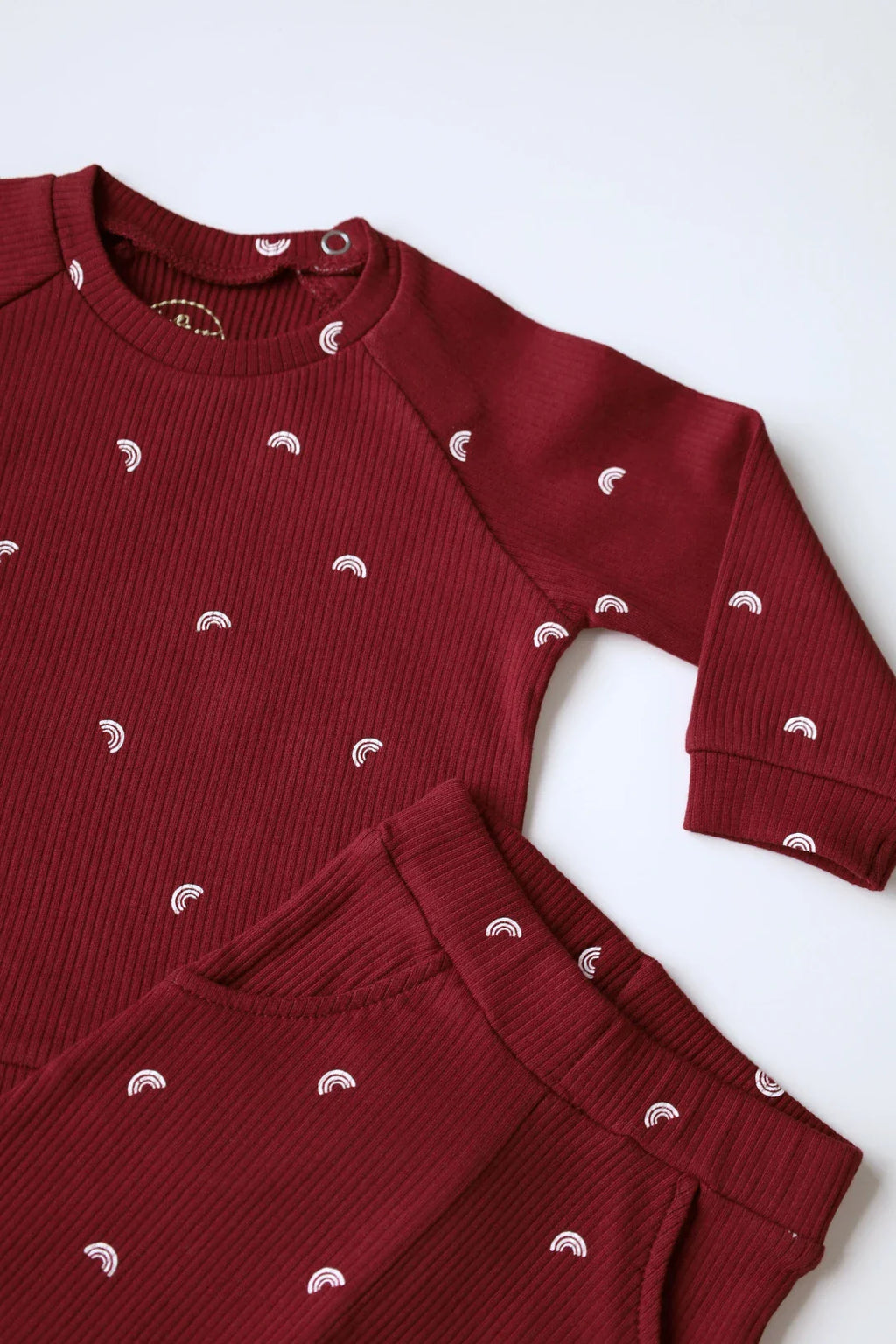 Crimson-Rib-Knit-Kids-Top-and-Pant