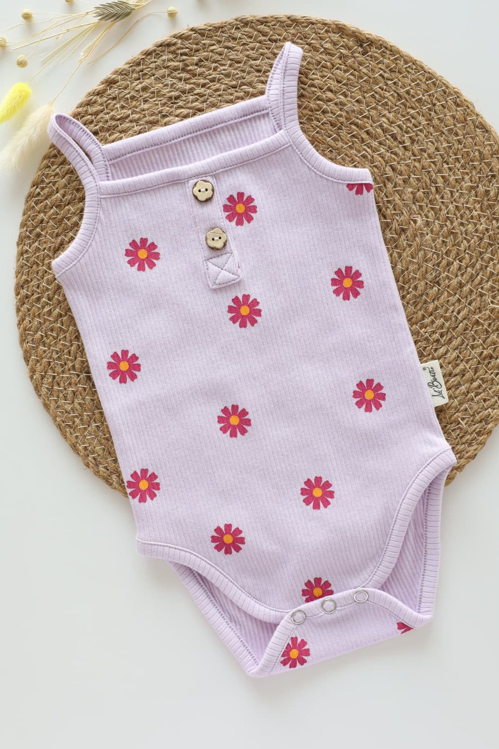 Daisy Glow-Baby Spaghetti Romper