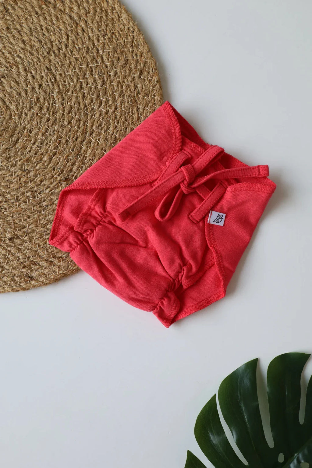 Dark Peach-Newborn Nappy