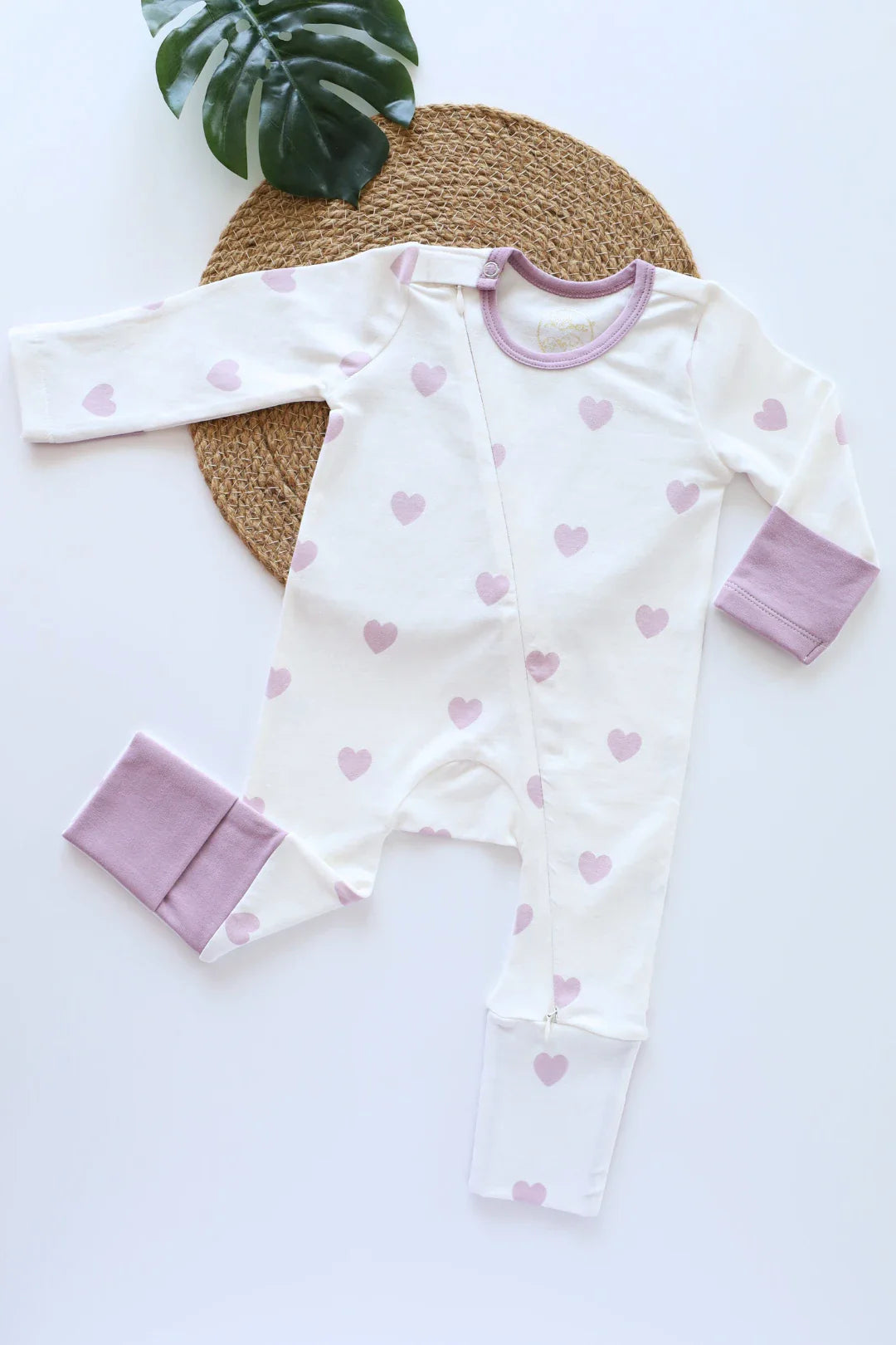 Elan Heart-Newborn Baby Sleepsuit