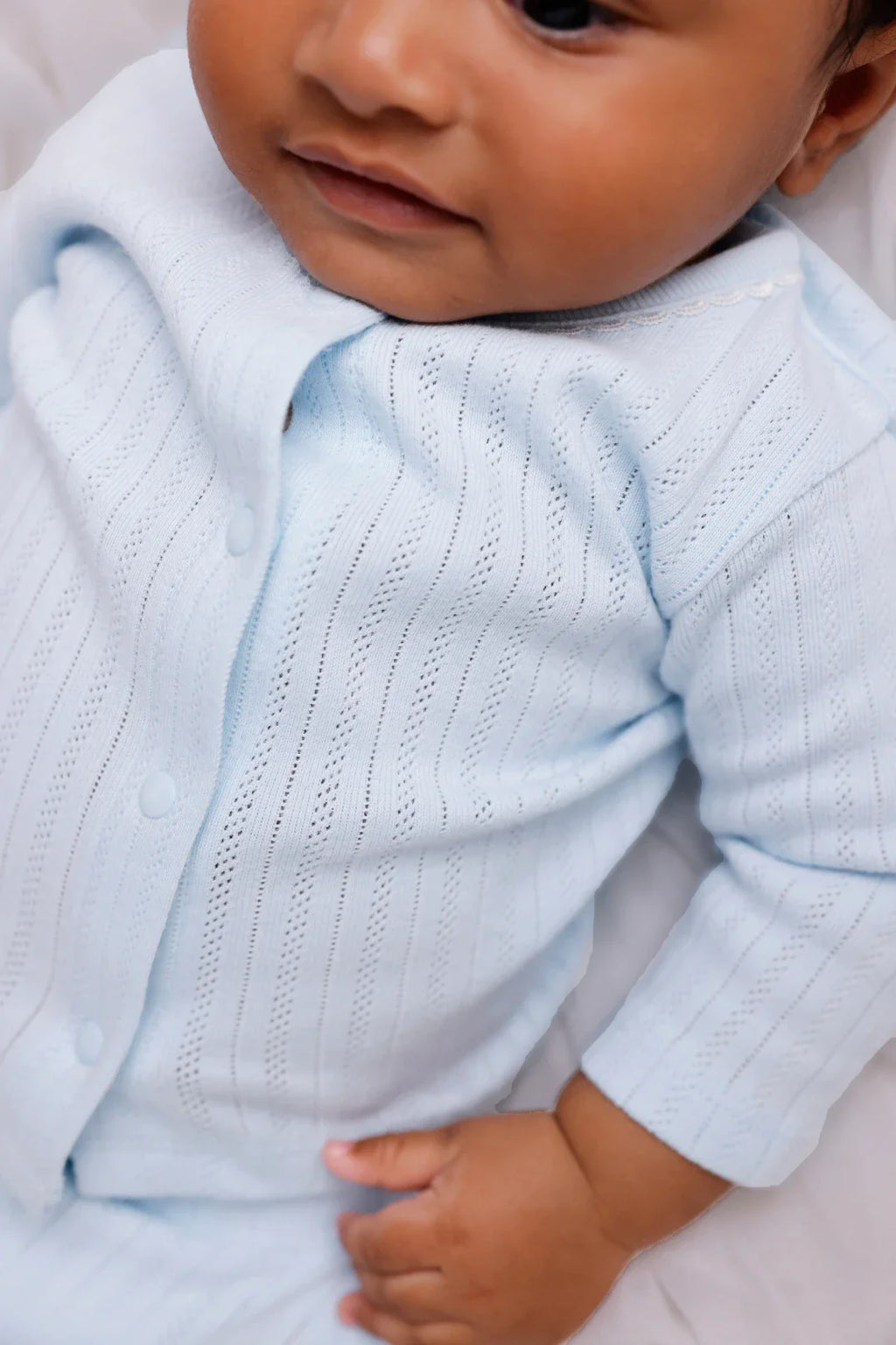 Eyelet-Cloud-Pointelle-Newborn Clothes Set
