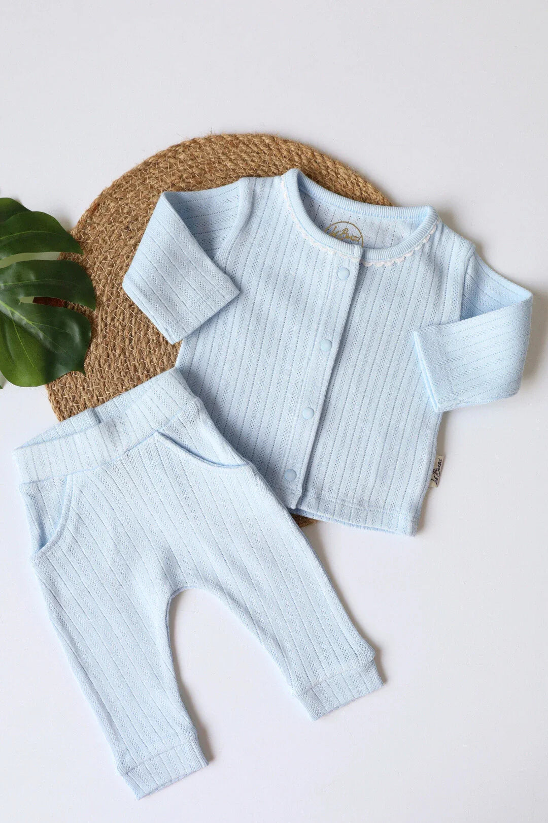Eyelet-Cloud-Pointelle-Newborn Clothes Set