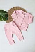 Eyelet Flamingo-Pointelle-Newborn Clothes Set