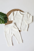 Eyelet Pearl-Pointelle-Newborn Clothes Set