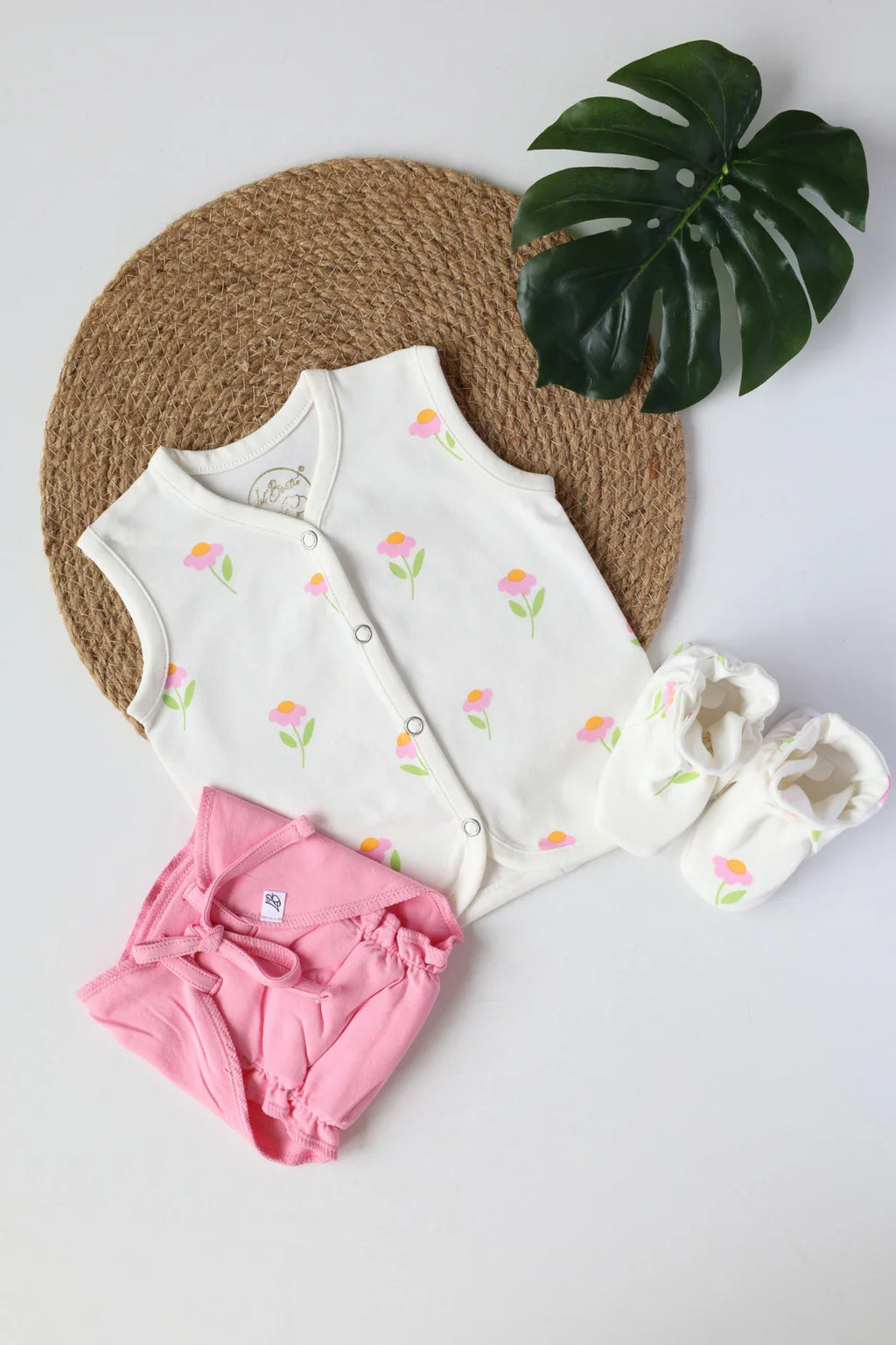 Floral Fluff-Newborn Clothes Set