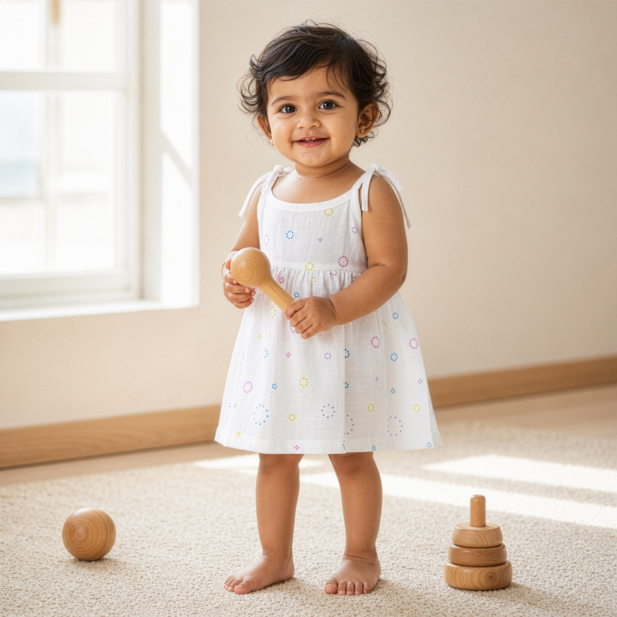 Organic Muslin Frock Tie