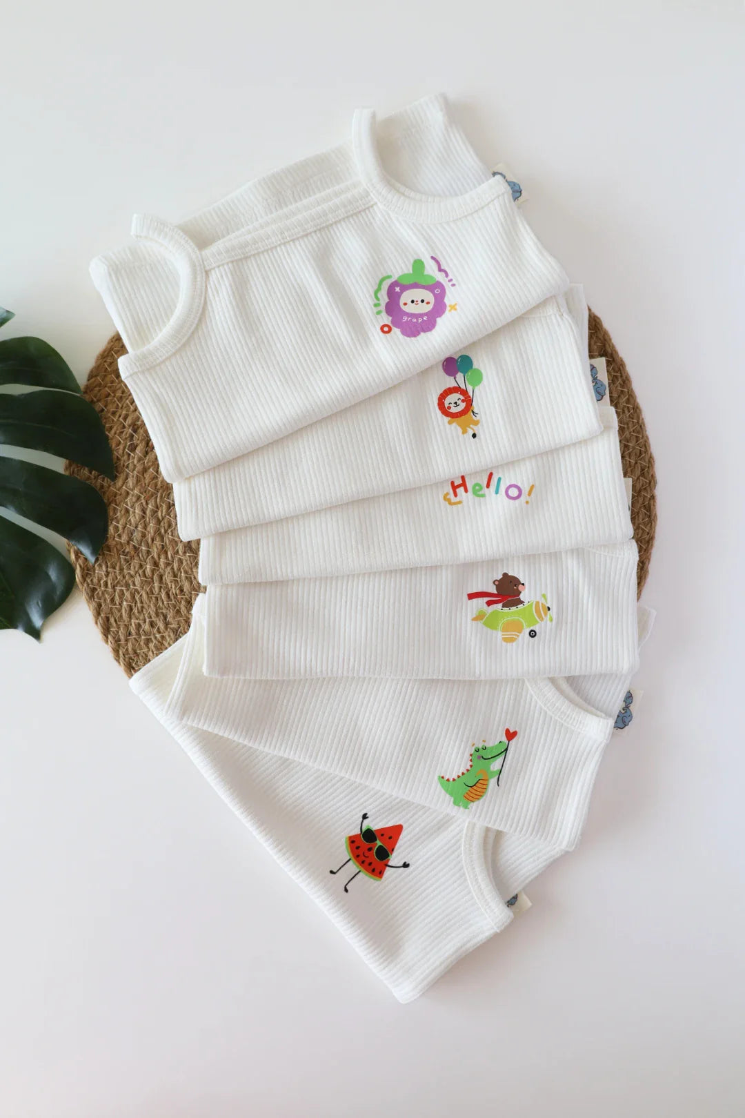 Fun Fest-Ribknit Spaghetti Top Pack of 6