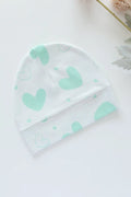 Green Heart-Baby Cap