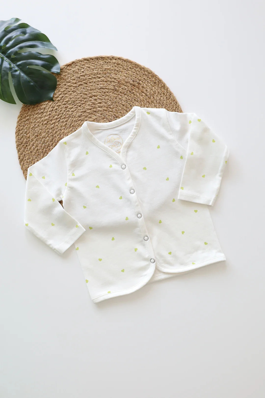 Green Hearts-Full Sleeve Newborn Jabla