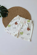 Green Multi Bear-Baby Shorts