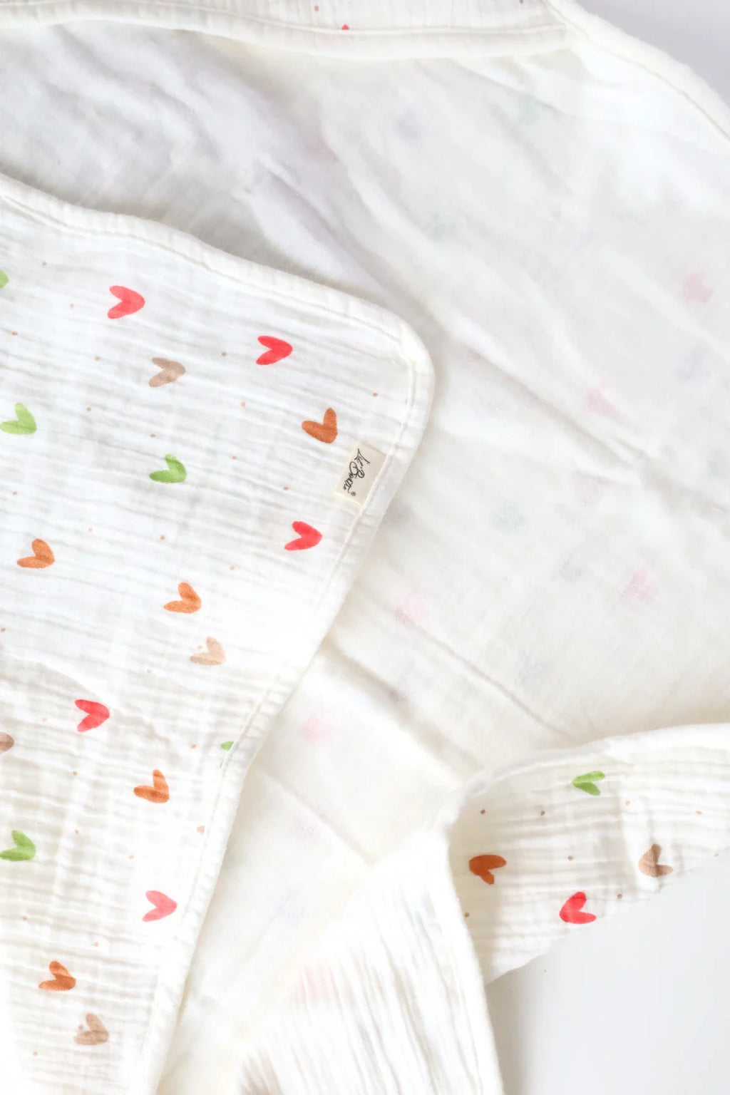 Heart Pops-Muslin Hooded Baby Towel