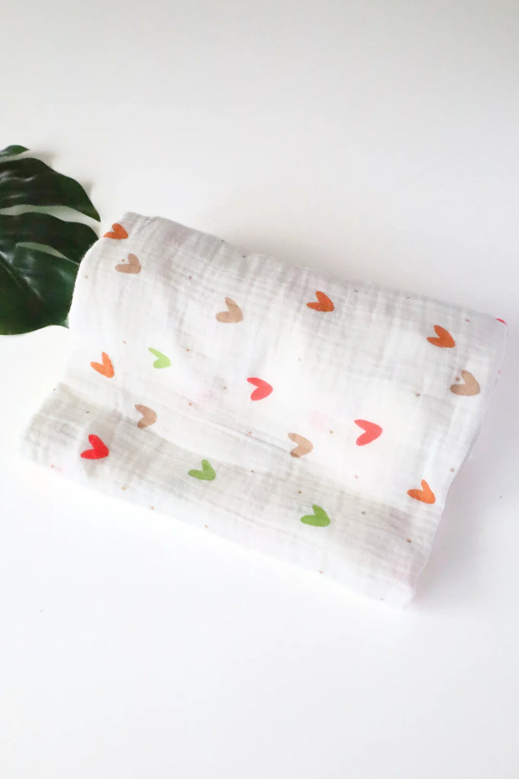 Heart Pops-Muslin Baby Swaddle