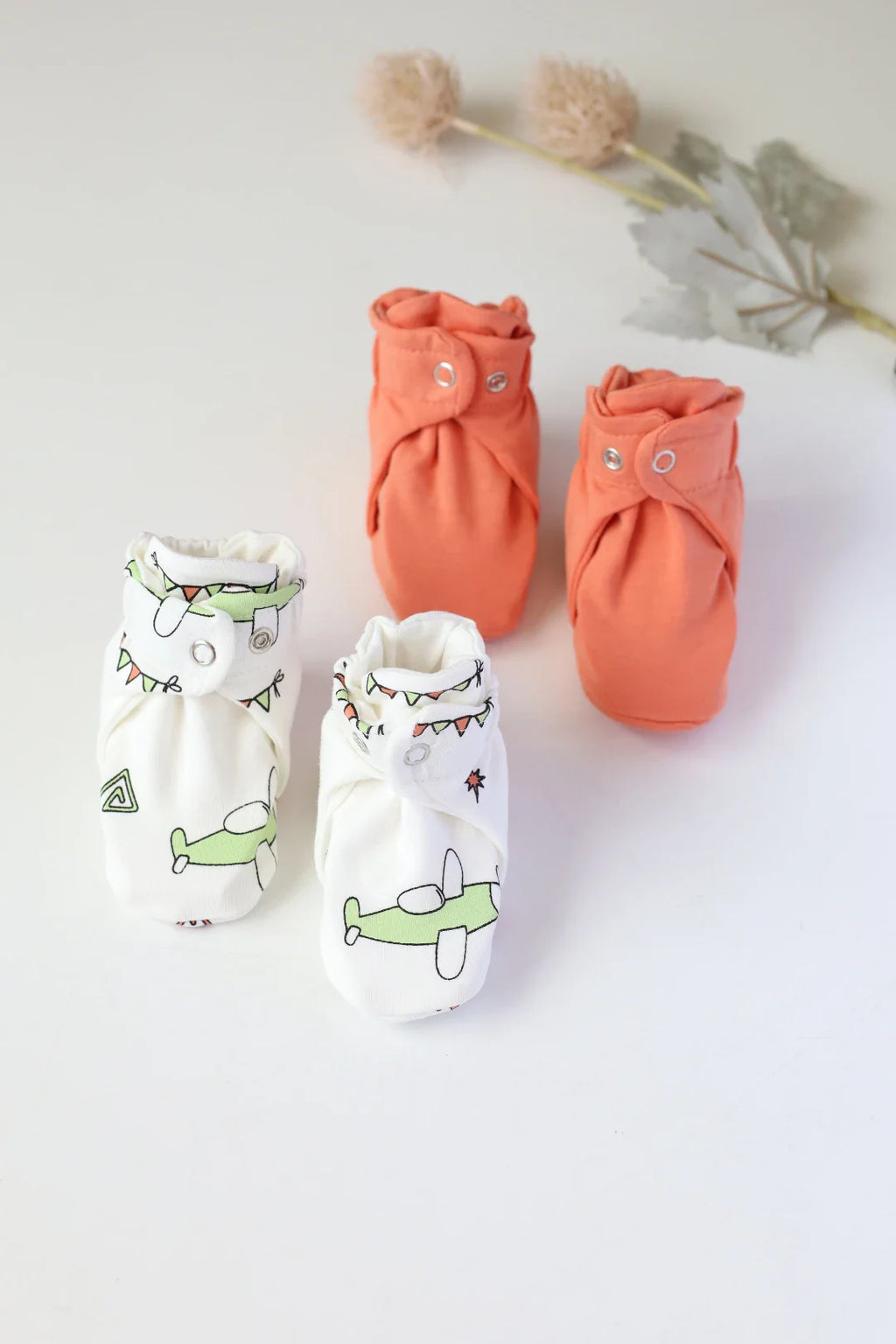 Jetset Tots-Baby Booties Pack of 2