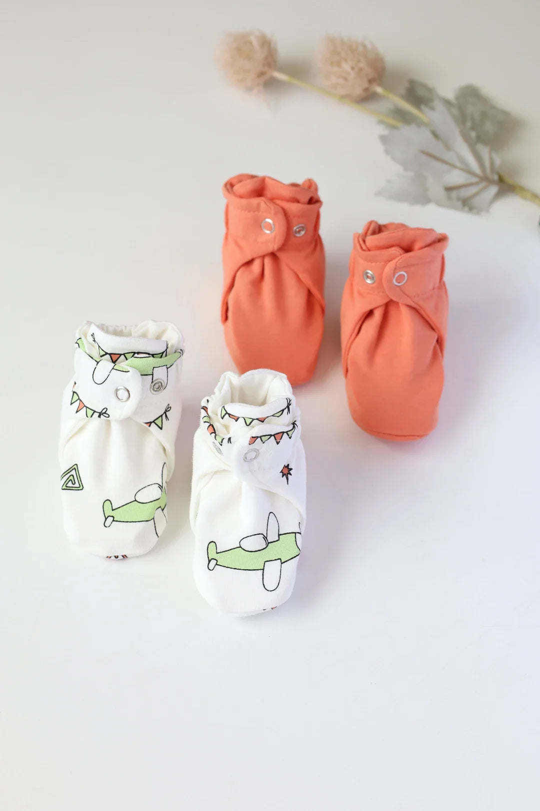 Jetset Tots-Baby Booties Pack of 2