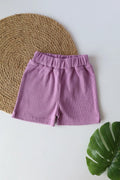 Lilac Hug-Newborn Shorts