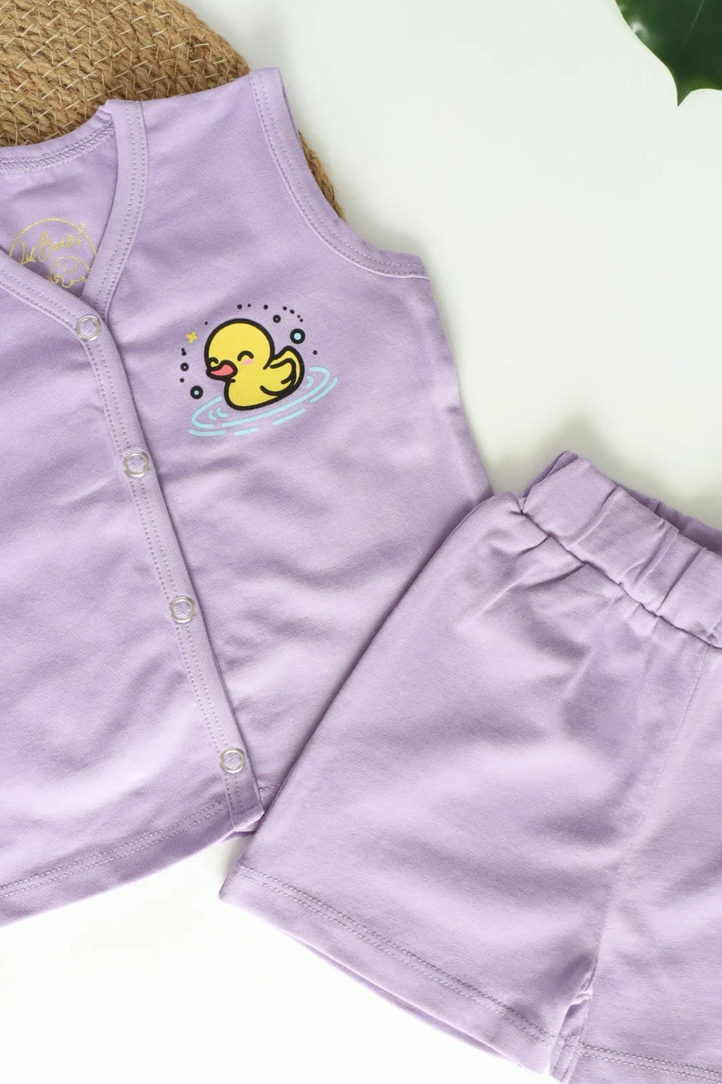 Lilac Quack-Newborn Jabla and Shorts