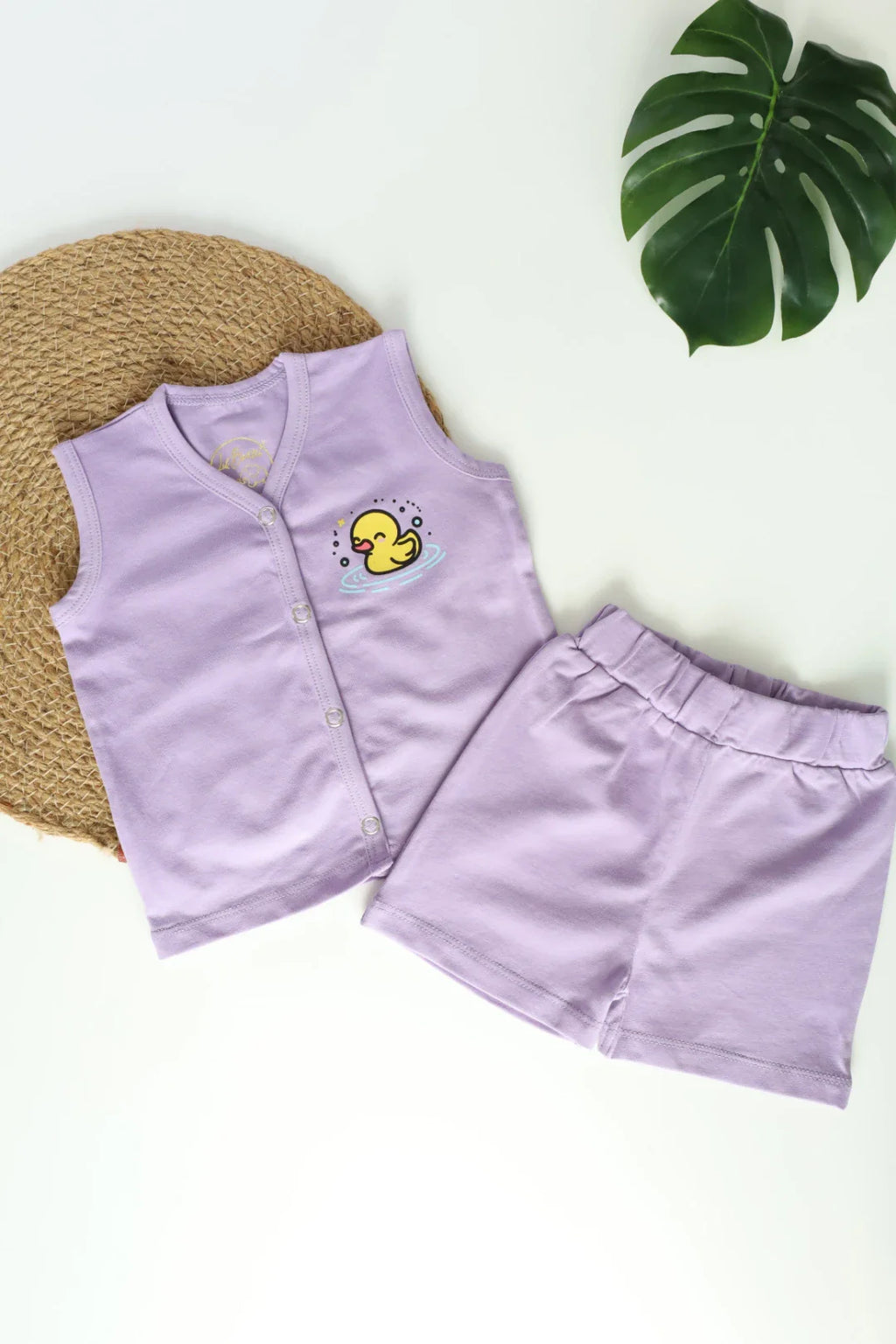 Lilac Quack-Newborn Jabla and Shorts