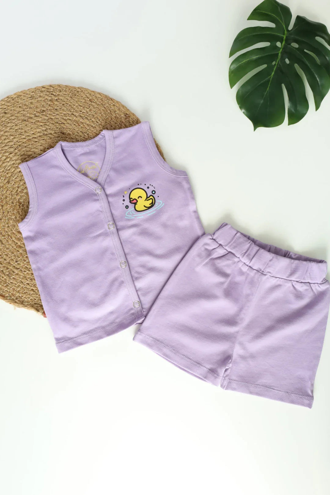 Lilac Quack-Newborn Jabla and Shorts