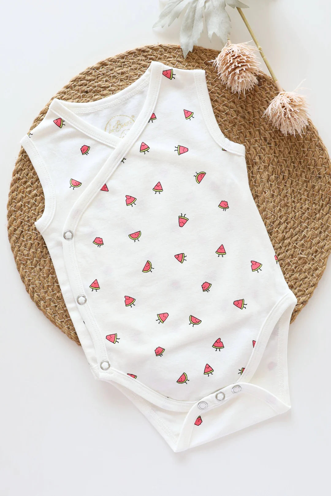 Melon Bites-Kimono Romper