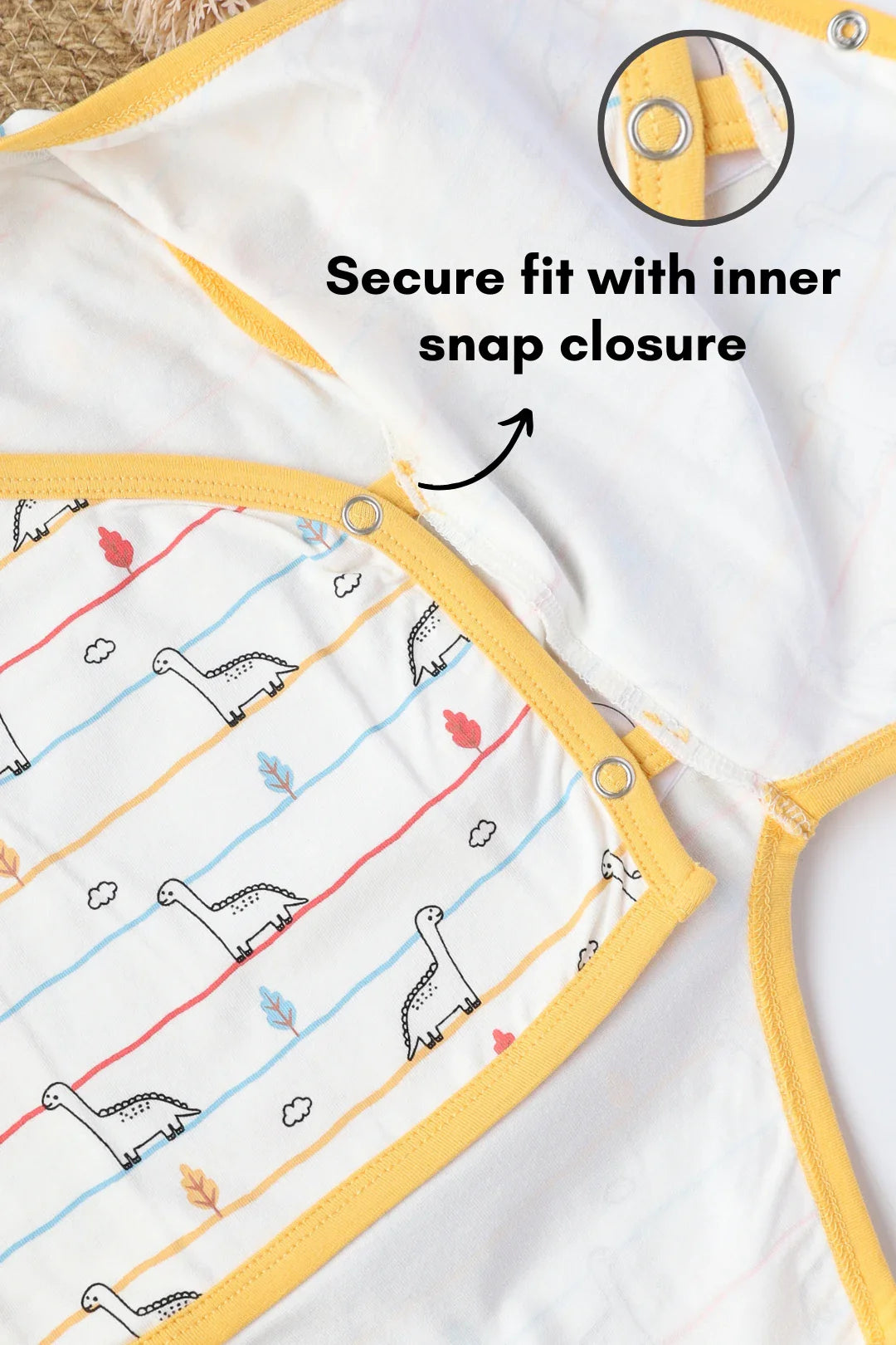 Mini Saurus-Kimono Baby Romper