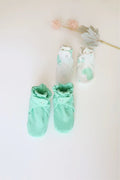 Minty Love-Baby Booties Pack of 2